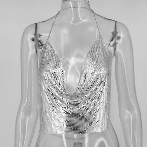 Silver club top - Picture 6 of 8